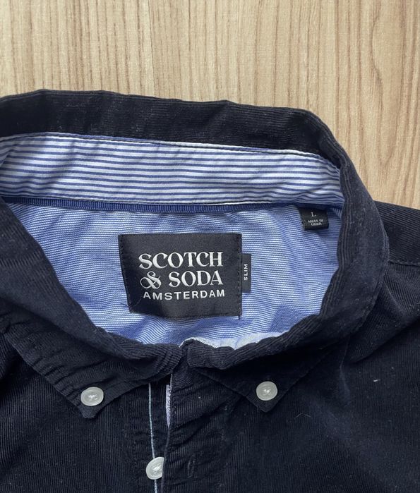 SCOTCH & SODA / мъжка кадифена риза slim/L