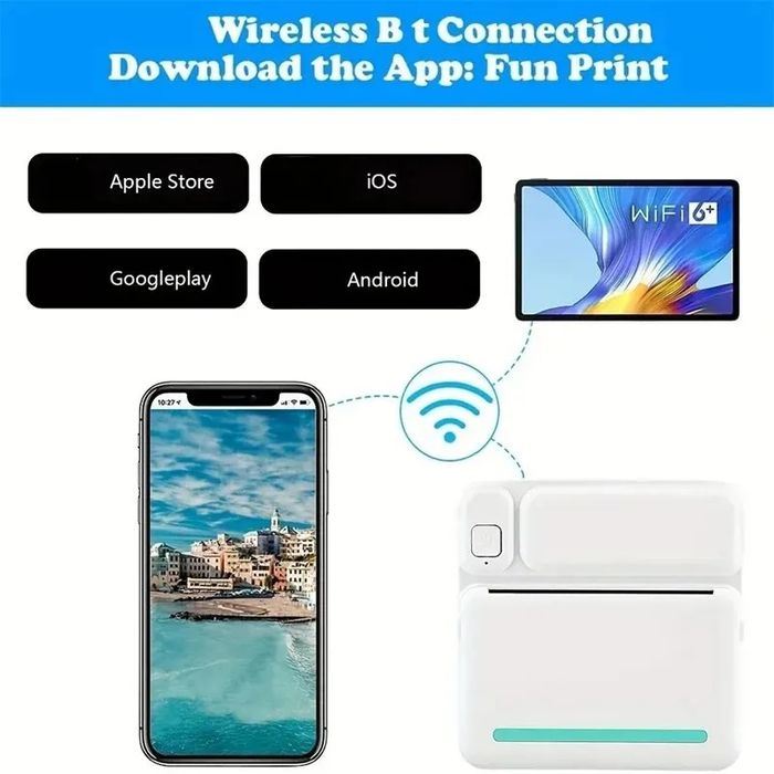 Мини принтер с ролки