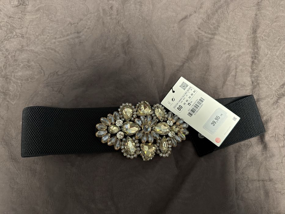 Широк ластичен колан за талия Zara