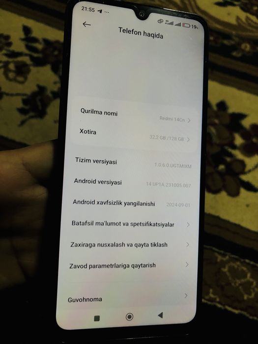redmi 14 C xolati yangi.