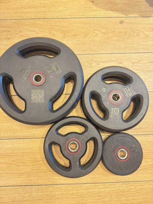 Set Complet Home Gym: Rack pliabil, banca, bara si 75kg Discuri