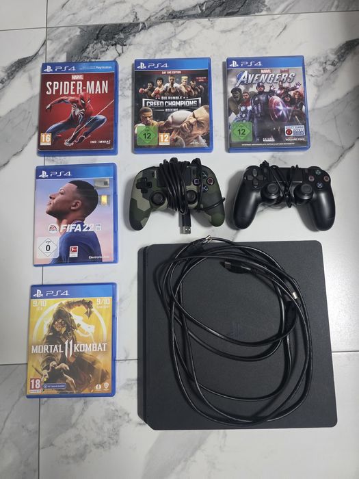 Ps4 slim 500gb+2controller