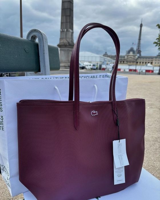 Сумки лакосте, lacoste сумка, бордовый и темно синий, стильная трендов