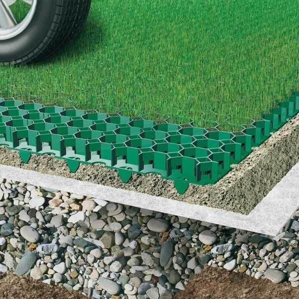 Газонная решетка Gidrolica Eco Standart 70×40×3.2 (зеленая)