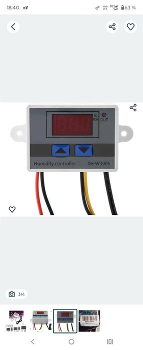 Higrometru digital TKSE, XH-W3005 Higrometru digital Comutator Control