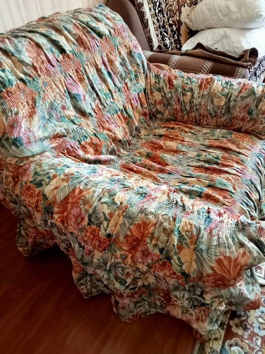 Накидка на диван и два кресла