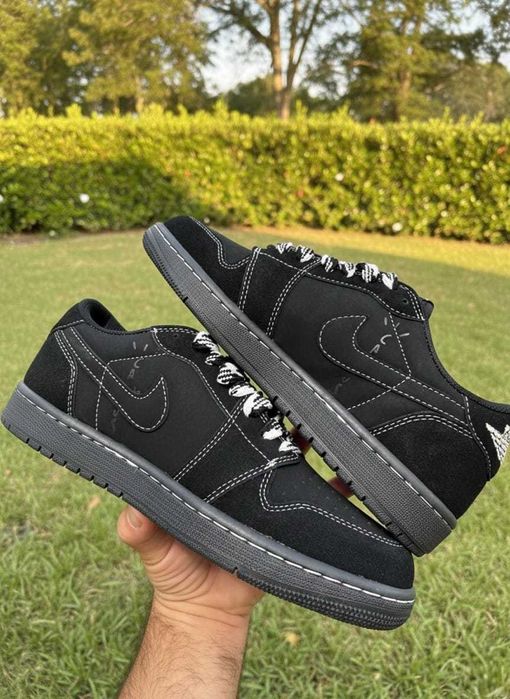 Adidasi Jordan 1 Low Dark Phantom - Premium - Full Box