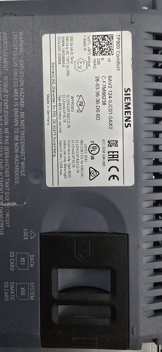 Vand HMI Siemens TP 900 COMFORT