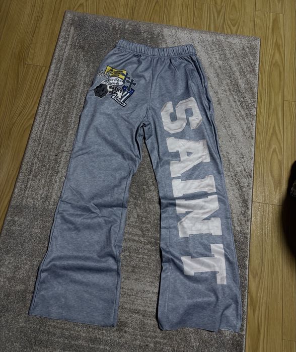 Pantaloni gri flared unisex