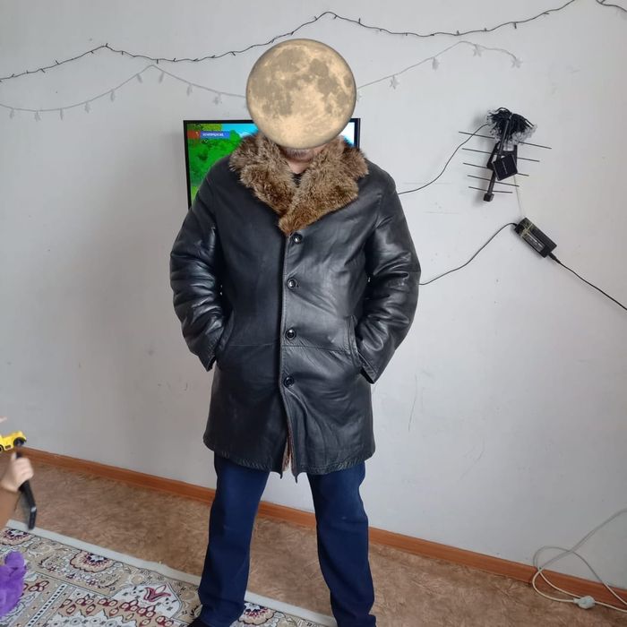 Дубленка муж. Коженная