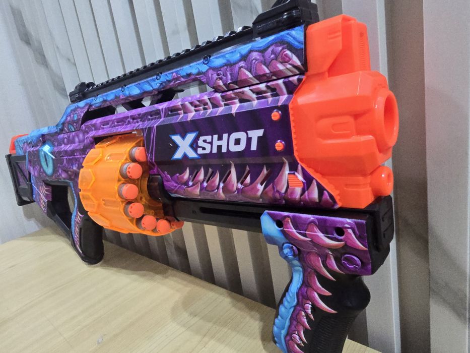 Бластер Zuru X Shot Skins - Enigma, с барабан