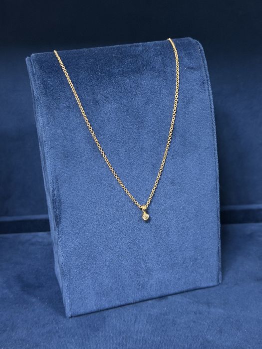 Lanț aur cu diamant 18K