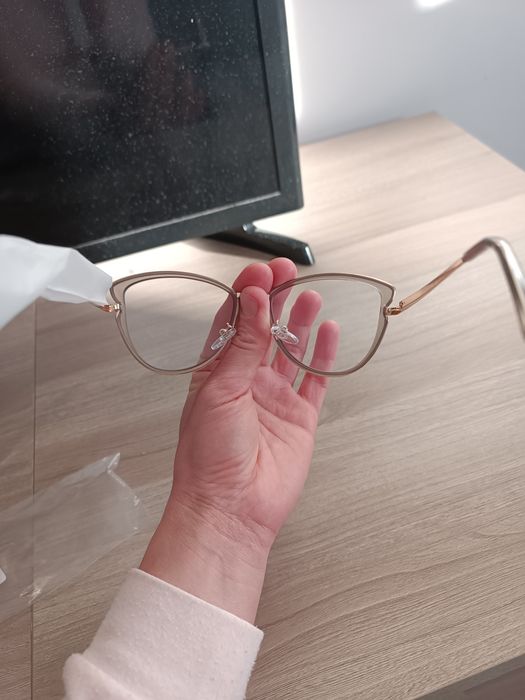 Ochelari Cat-Eye moderni , ramă metalica și TR-90