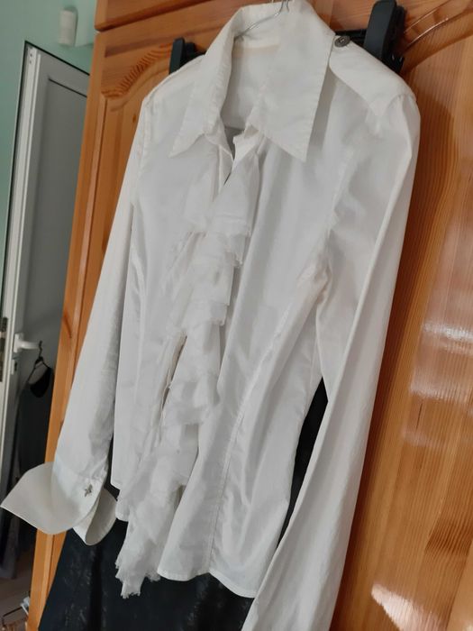 Разкошен СЕТ-Шикозна РИЗА Луксозна и ПОЛА черна КОЖА с Ефекти! НОВ!