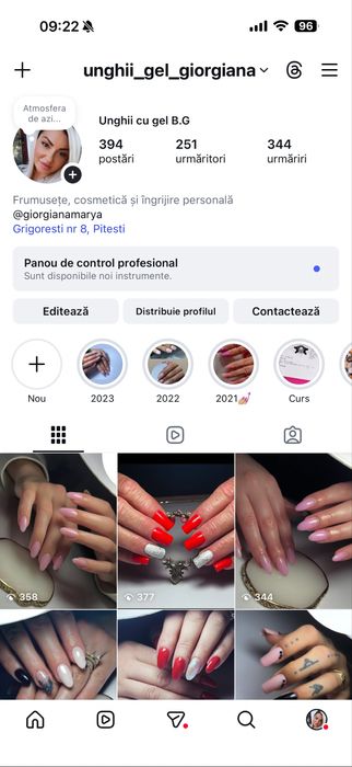 Unghii cu gel si oja semi