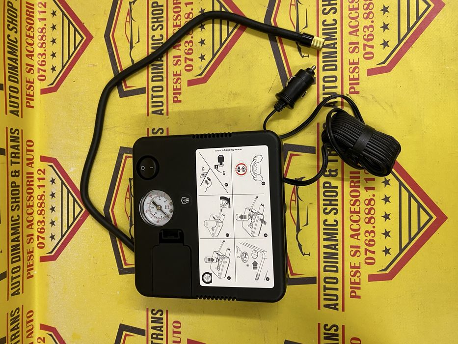 Compresor auto masina umflat roti / roata OE Fix & Go 12V neutilizat