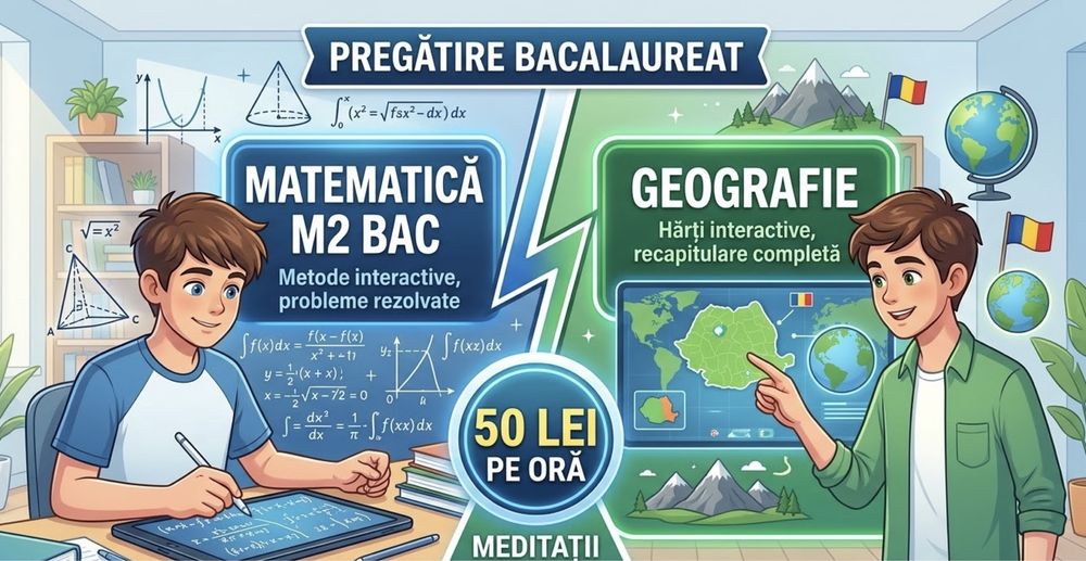 Meditații Bacalaureat Matematică M2 și Geografie