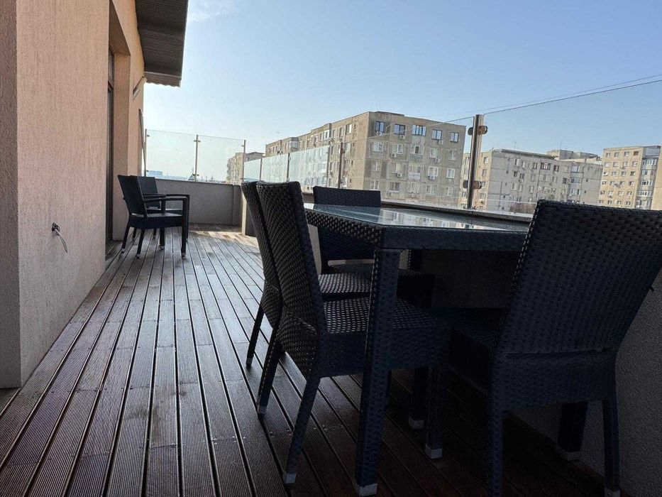 Apartament 3 camere, 100 mp + terasă 20 mp, bloc nou, complet mobilat
