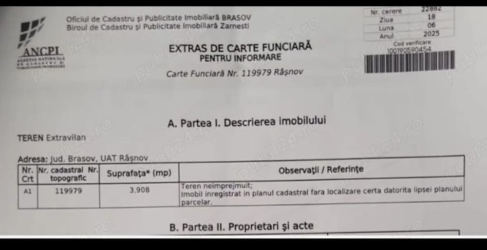 Teren de vânzare extravilan