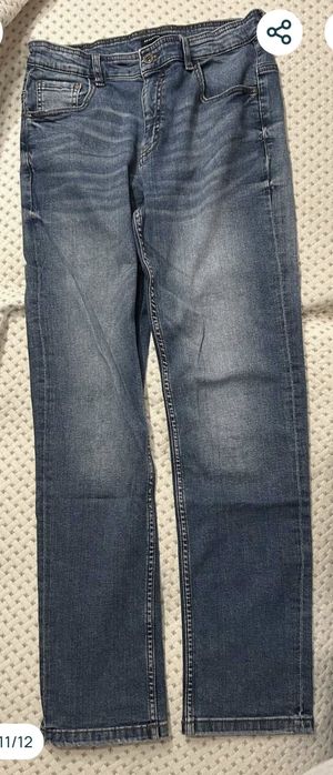 Дънково яке Mango за момче 164 см, блузи Benetton, дънки Reserved