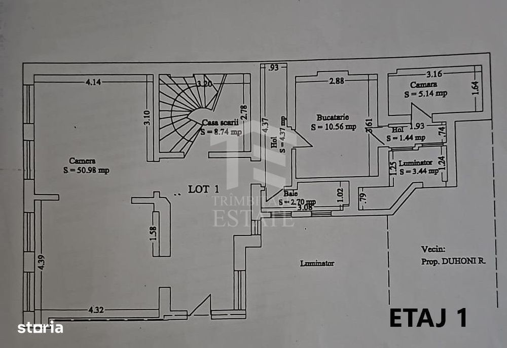 Apartament 3 camere tip duplex | 167 mp | Ultracentral | Plaja Modern
