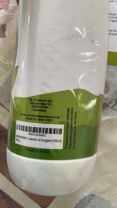 Ulei de neem cu liant