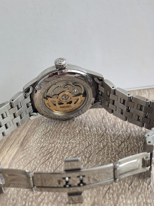 Мъжки часовник ​Seiko Presage Cocktail Time "Blue Moon" SRPB41J1 (Пълен комплект) – Като нов!
