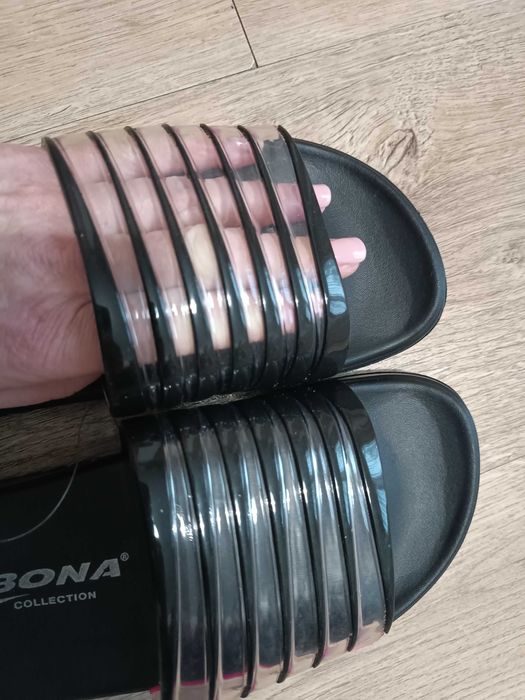 Дамски летни чехли, джапанки за басейн, гумени, нови, Bona,Размер 37