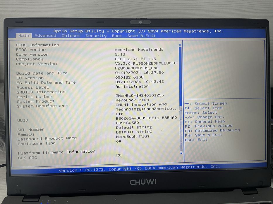 Продам ноутбук chuwi