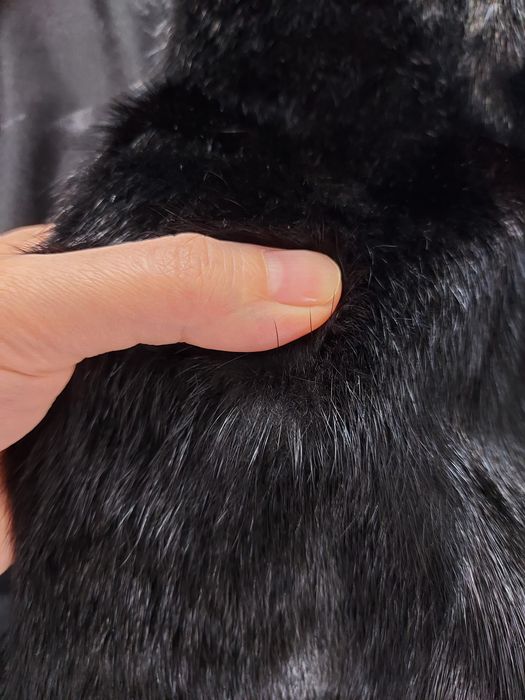 Шуба норка ниже колена