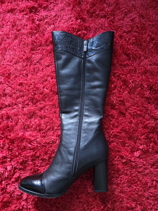 Дамски ботуши от естествена кожа