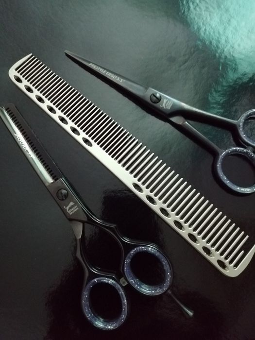 set foarfeci profesionale jaguar tuns filat pieptăn 5.5