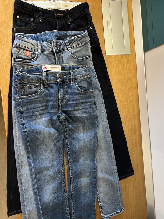 Set 3 - Blugi skinny mar 140cm