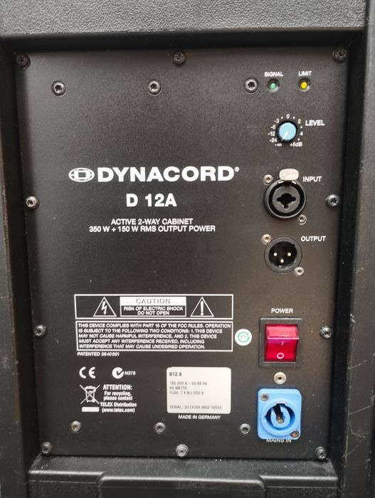 Vând Dynacord D12A, active, stare buna