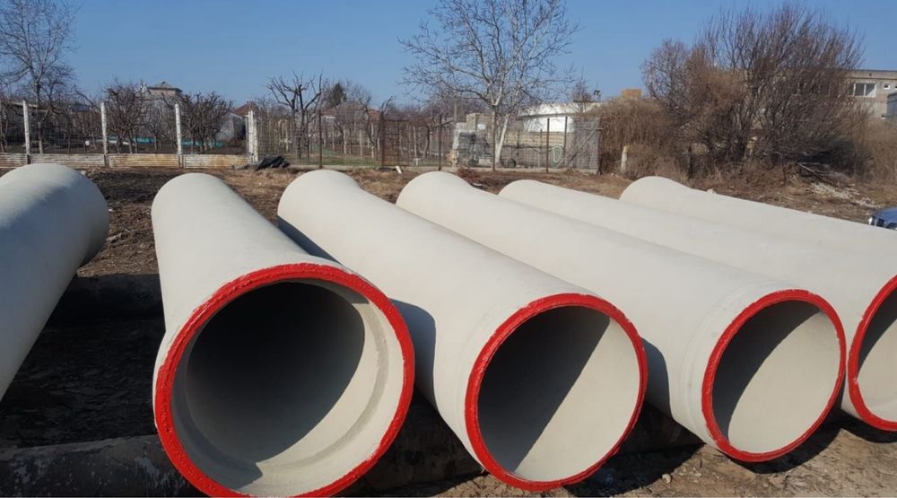 Tuburi beton armat Ø600 / Ø800 / Ø1000 – 5.20 m – Transport disponibil