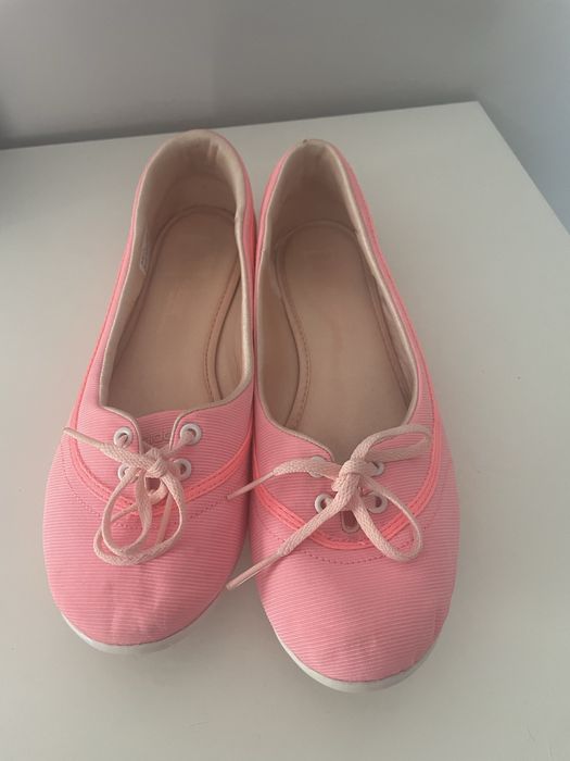 Adidas pink ballet flats