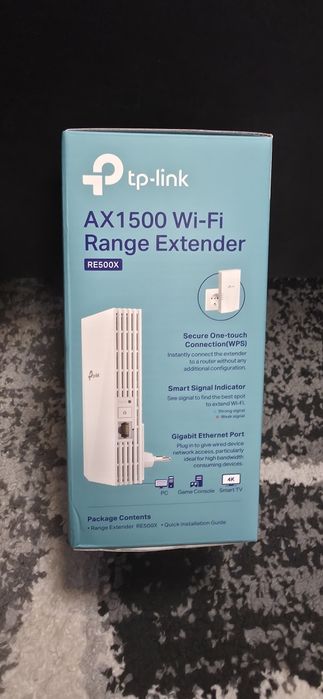 Range Extender TP-LINK RE500X, AX1500, Wi-Fi 6
