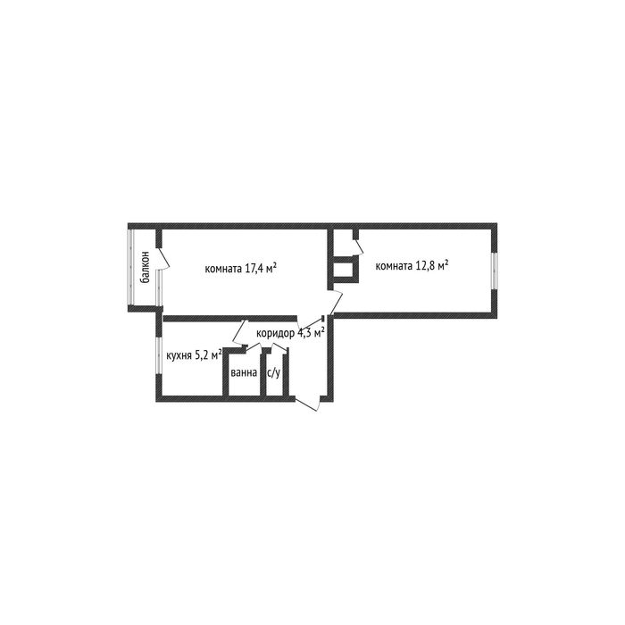 Продам 2 ком кв район Школы милиции