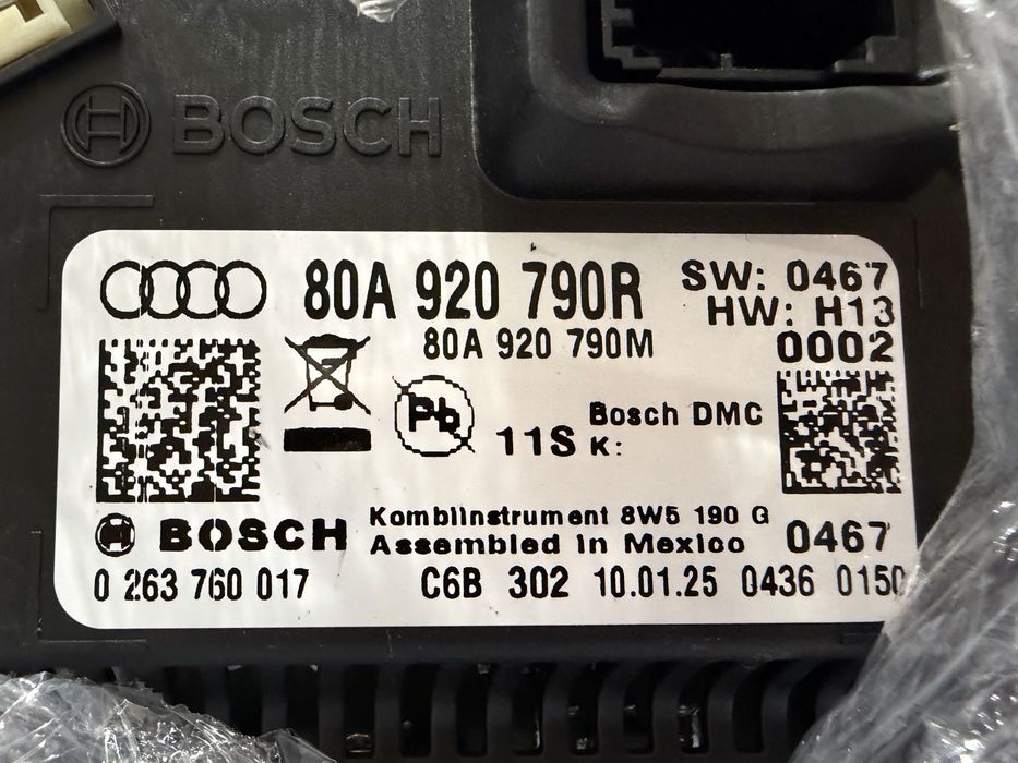 Ceasuri digitale / Virtual cockpit Audi A4 B9, A5 8W, Q5 80A