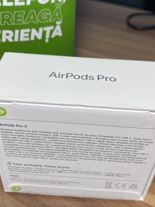 Casti Apple AirPods Pro 3 / sigilat