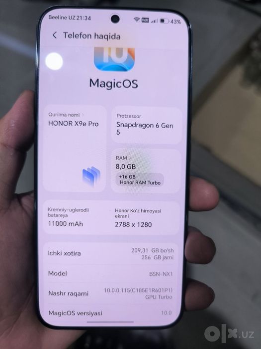 Honor 9E Pro sotiladi