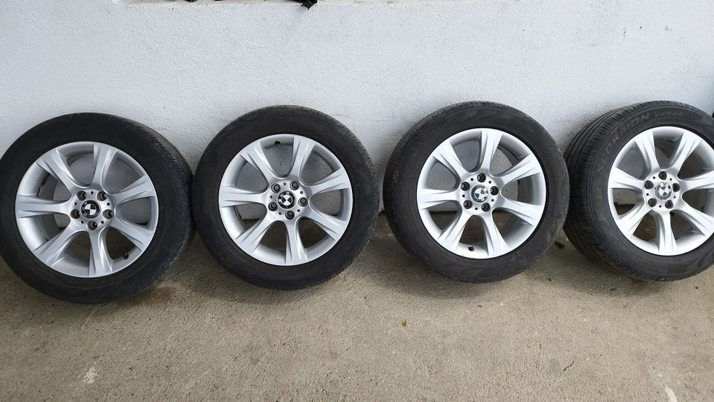 Set jante BMW style 396 8j18 et 34 cu anvelope vara 235/55/18 pentru X3 E83