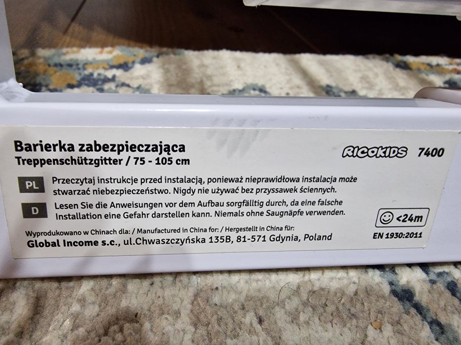 Poarta siguranta 75-105 cm RicoKids 7400