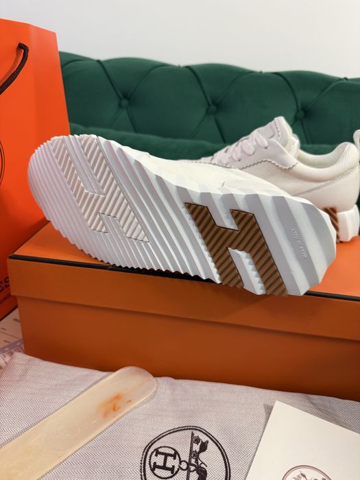 Adidasi Hermes piele naturala 100% Full Box colectie noua