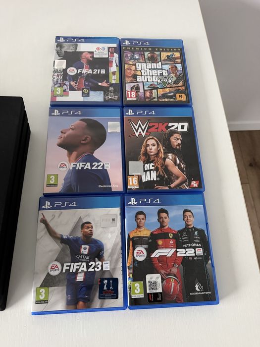 Playstation 4 Pro 1TB, Jocuri + Volan Thrusthmaster T80