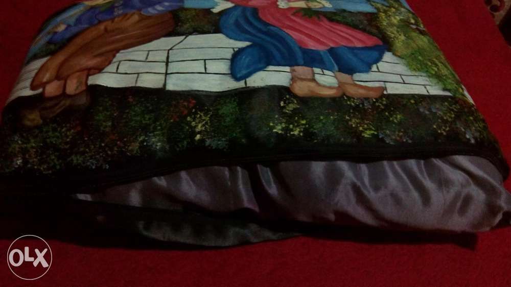 Perna pictata manual pe matase, model unicat!