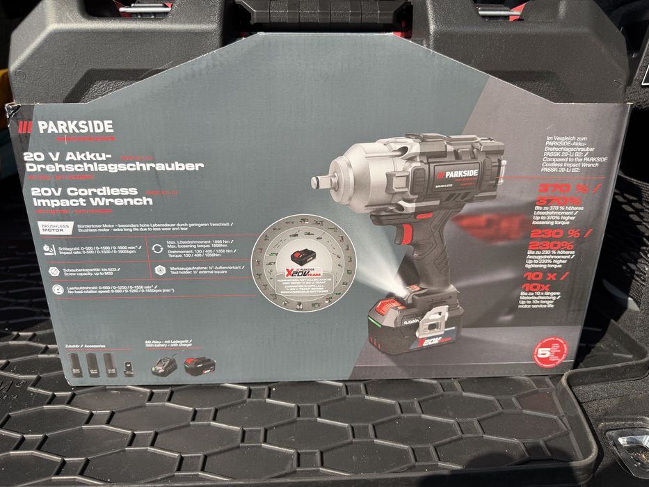 Masina/Pistol insurubat cu impact Parkside 1898 Nm
