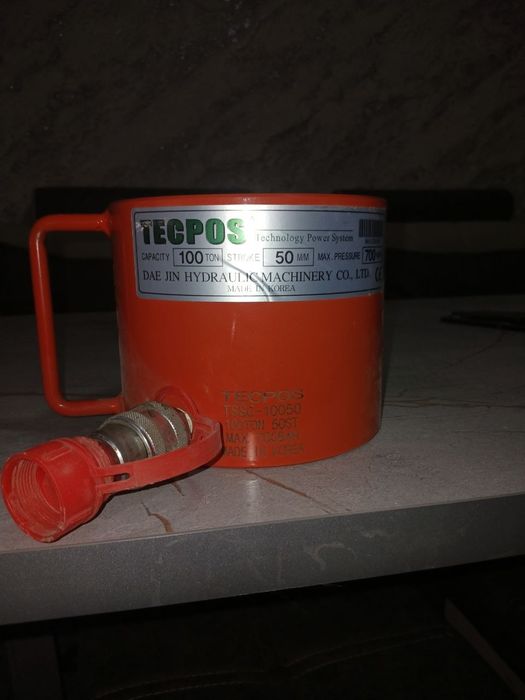 гидравлический цилиндрический домкрат (гидродомкрат) марки TEC POS / D