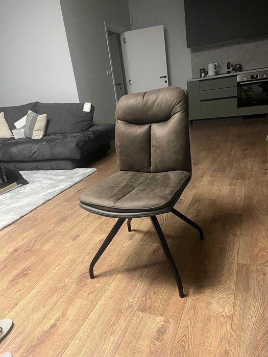 трапезни столове 46/66/88 метални крака, еко кожа и дамаска