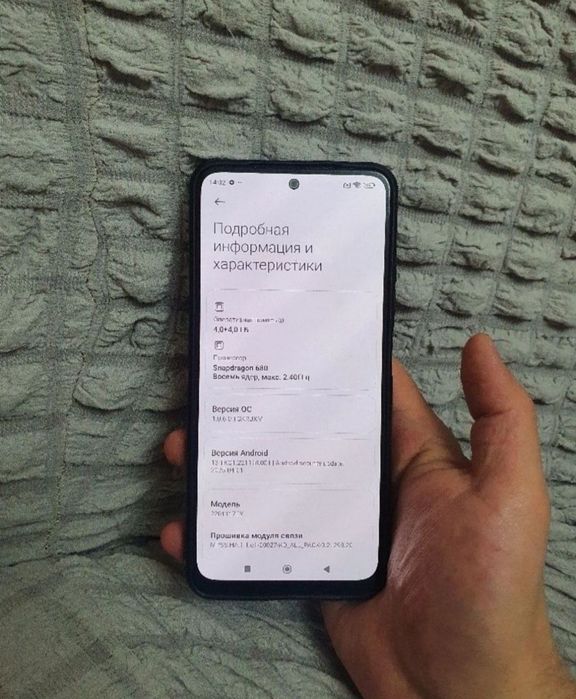 Srochna sotiladi Xiaomi Redmi Note 11 4G 4+4/64Gb Black Original